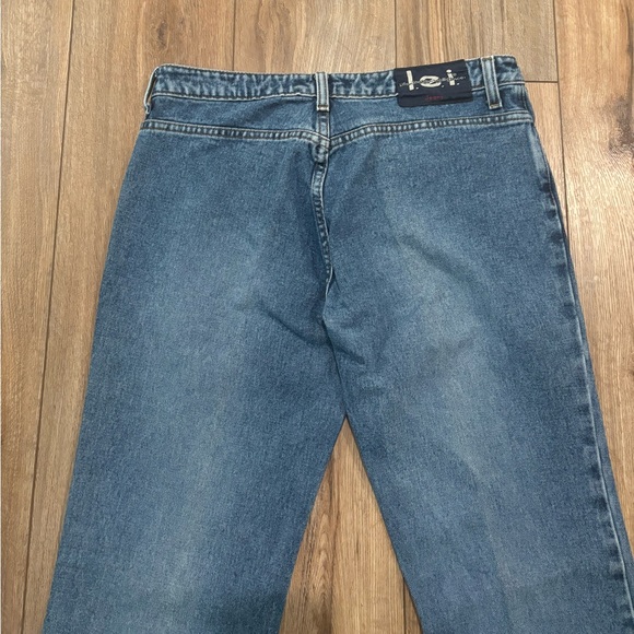 Vintage Y2K L.E.I. Dollar Bill Money Graffiti Airbrush Graphic Print Flare Jeans - Picture 8 of 9